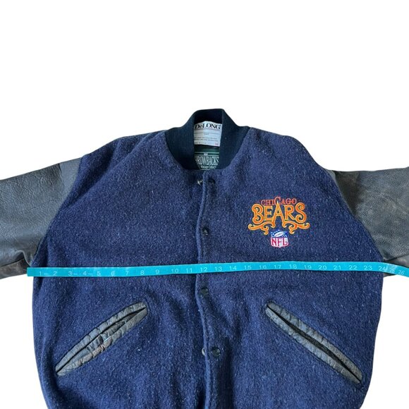 Vintage Bears Varsity Jacket - Blue and Brown - Picture 11 of 15